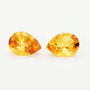 14.50 Carats Yellow Pear Citrine Pair abc-stones-co-ltd.myshopify.com [variant_title]