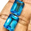 20.54 Carats Swiss Blue Octagon Topaz Pair abc-stones-co-ltd.myshopify.com [variant_title]