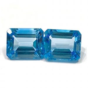 27.2 Carats Swiss Blue Octagon Topaz Pair abc-stones-co-ltd.myshopify.com [variant_title]