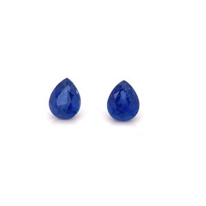 8.28 Carat 11.00x8.50 mm Intense Blue Sapphire Pair abc-stones-co-ltd.myshopify.com [variant_title]