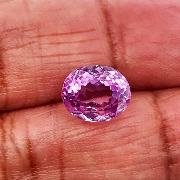 1+ Carats Pink 8x6MM Oval Shape Kunzite abc-stones-co-ltd.myshopify.com [variant_title]