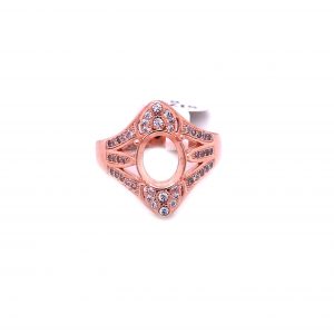 Rose Gold Plated Silver Ring Finding - Design 5 abc-stones-co-ltd.myshopify.com [variant_title]