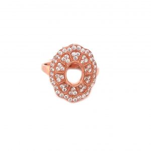 Rose Gold Plated Silver Ring Finding - Design 7 abc-stones-co-ltd.myshopify.com [variant_title]