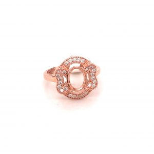 Rose Gold Plated Silver Ring Finding - Design 8 abc-stones-co-ltd.myshopify.com [variant_title]