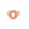 Rose Gold Plated Silver Ring Finding - Design 9 abc-stones-co-ltd.myshopify.com [variant_title]