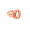 Rose Gold Plated Silver Ring Finding - Design 9 abc-stones-co-ltd.myshopify.com [variant_title]