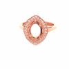 Rose Gold Plated Silver Ring Finding - Design 10 abc-stones-co-ltd.myshopify.com [variant_title]