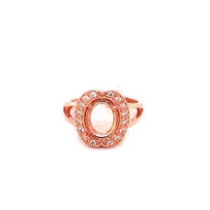 Rose Gold Plated Silver Ring Finding - Design 2 abc-stones-co-ltd.myshopify.com [variant_title]